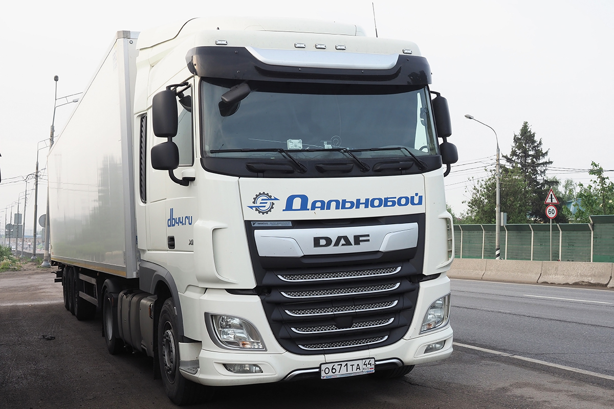 Костромская область, № О 671 ТА 44 — DAF XF Euro6 FT