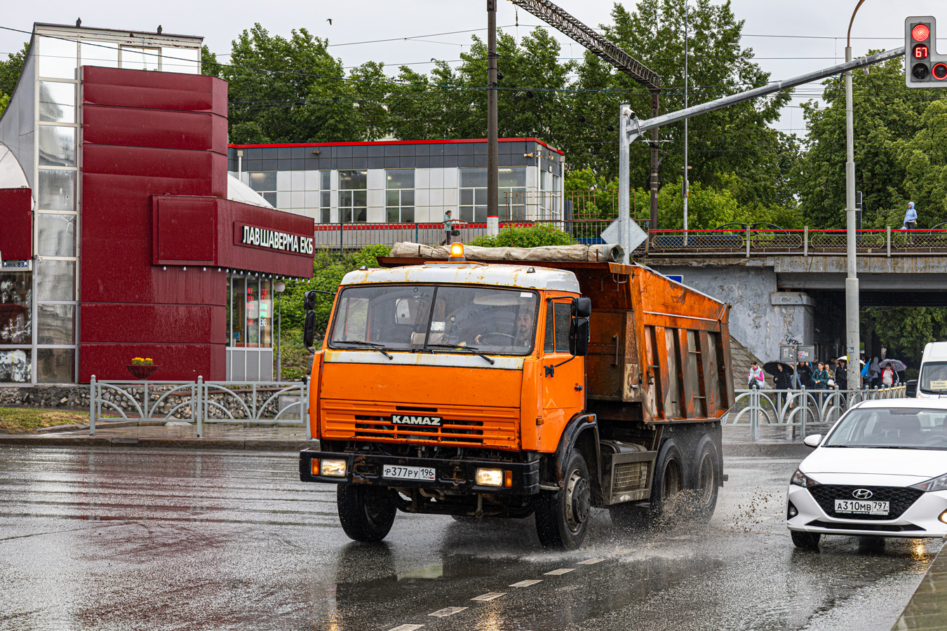 Свердловская область, № Р 377 РУ 196 — КамАЗ-65115-13 [65115N]