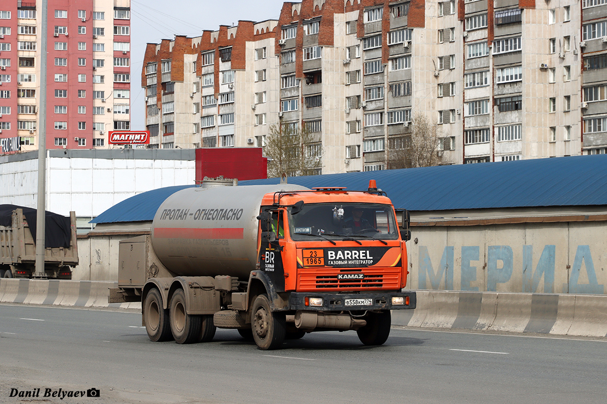 Челябинская область, № В 558 КМ 774 — КамАЗ-65115-62