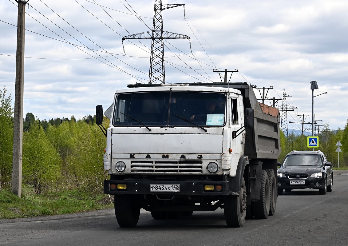 Кемеровская область, № Р 843 АХ 142 — КамАЗ-55111 (общая модель)