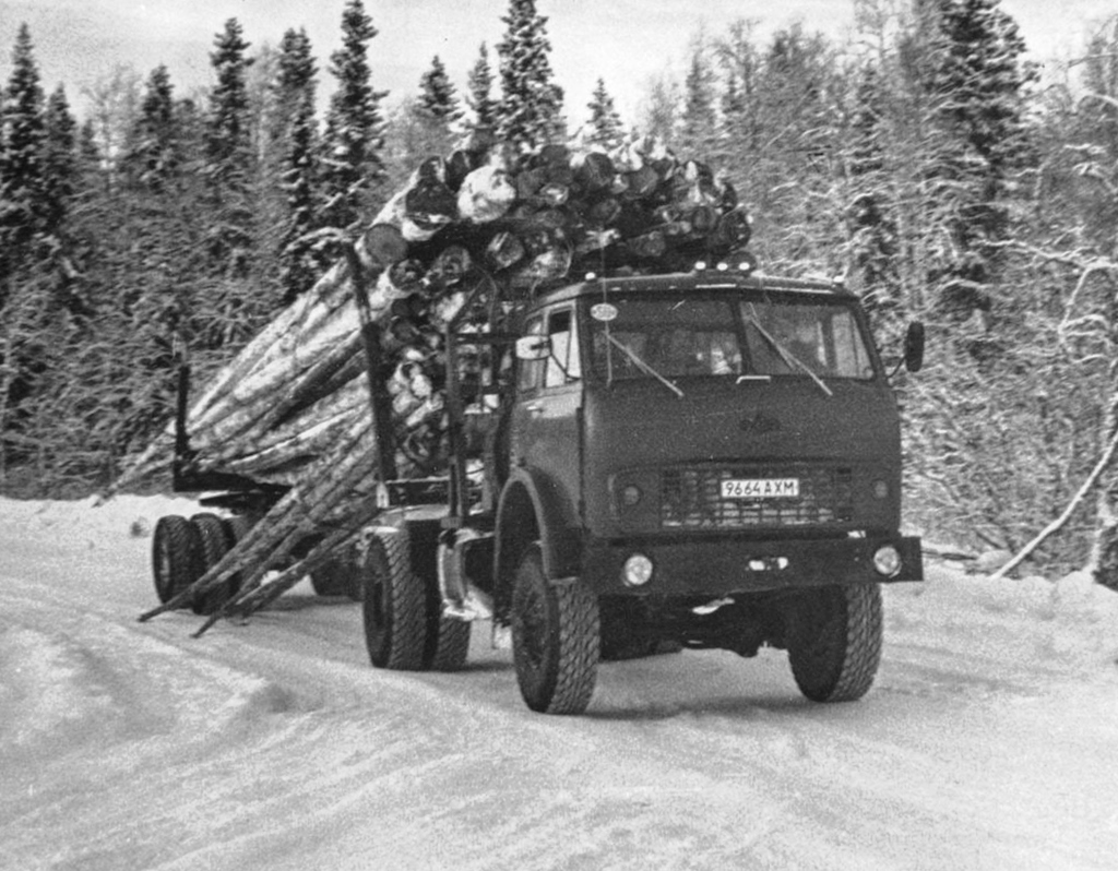Архангельская область, № 9664 АХМ — МАЗ-509А; Исторические фотографии (до 2000 года) (Архангельская область)