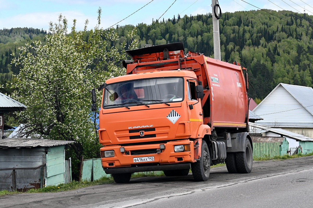 Кемеровская область, № В 416 АХ 142 — КамАЗ-43253 (общая модель)