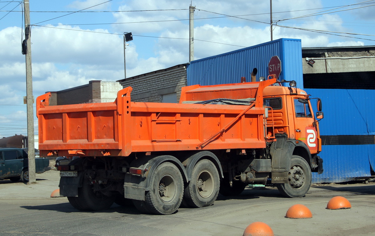 Псковская область, № О 490 МУ 60 — КамАЗ-65115-62