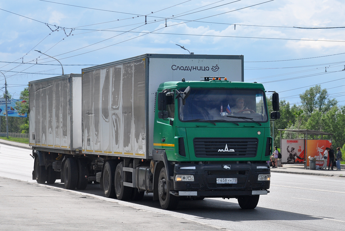 Омская область, № Т 658 УН 55 — МАЗ-6312B5