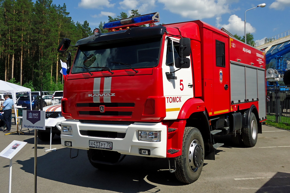 Томская область, № Н 433 РТ 70 — КамАЗ-43265 (общая модель)