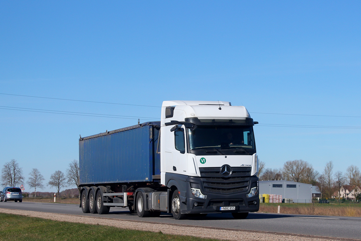Литва, № NBE 855 — Mercedes-Benz Actros ('2018) 1845