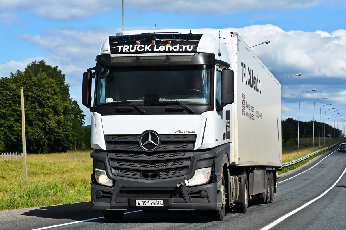 Владимирская область, № В 191 УВ 33 — Mercedes-Benz Actros '18 1845 [Z9M]