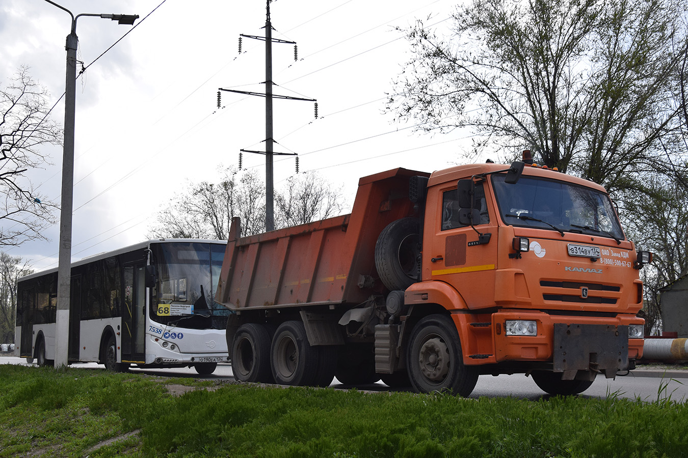 Волгоградская область, № В 314 ВУ 134 — КамАЗ-65115-L4(19)