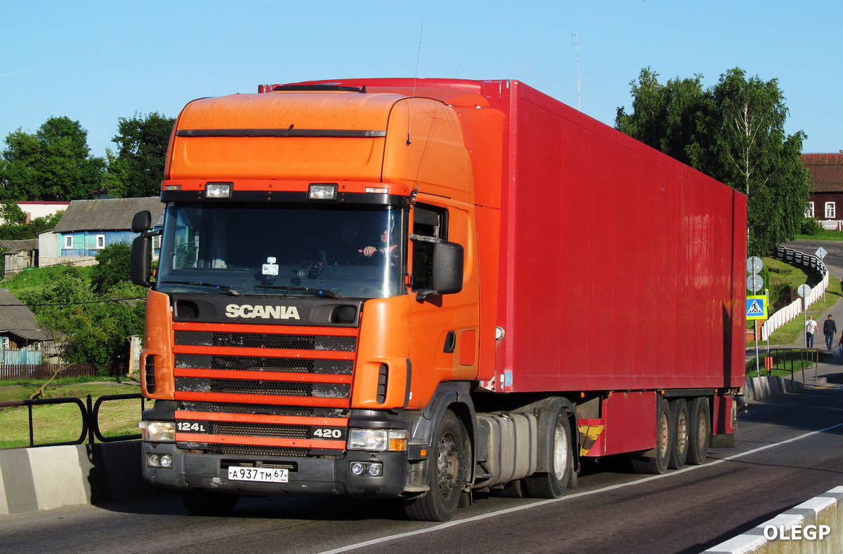 Смоленская область, № А 937 ТМ 67 — Scania ('1996) R124L