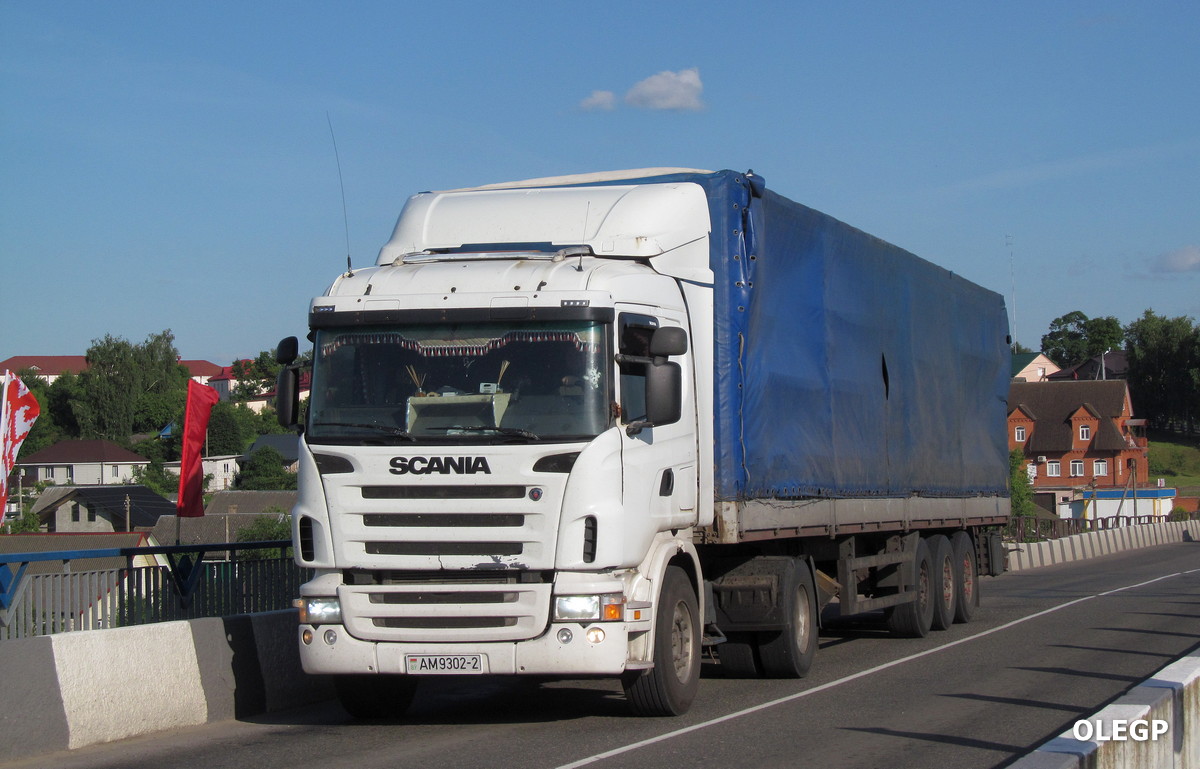 Витебская область, № АМ 9302-2 — Scania  (общая модель)