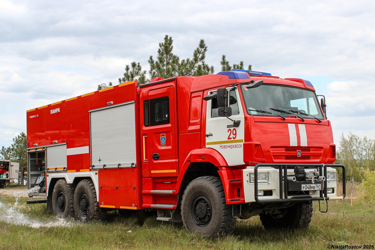 Ростовская область, № Р 348 МВ 761 — КамАЗ-65222 (общая модель)
