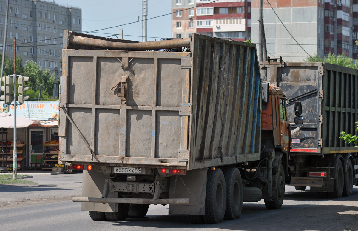 Омская область, № К 555 КХ 55 — КамАЗ-65115-62