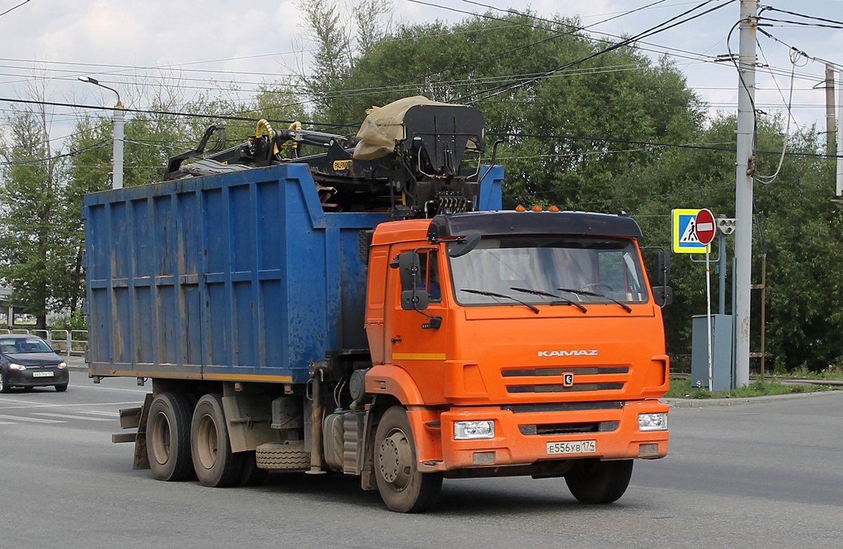 Челябинская область, № Е 556 УВ 174 — КамАЗ-65115 (общая модель)