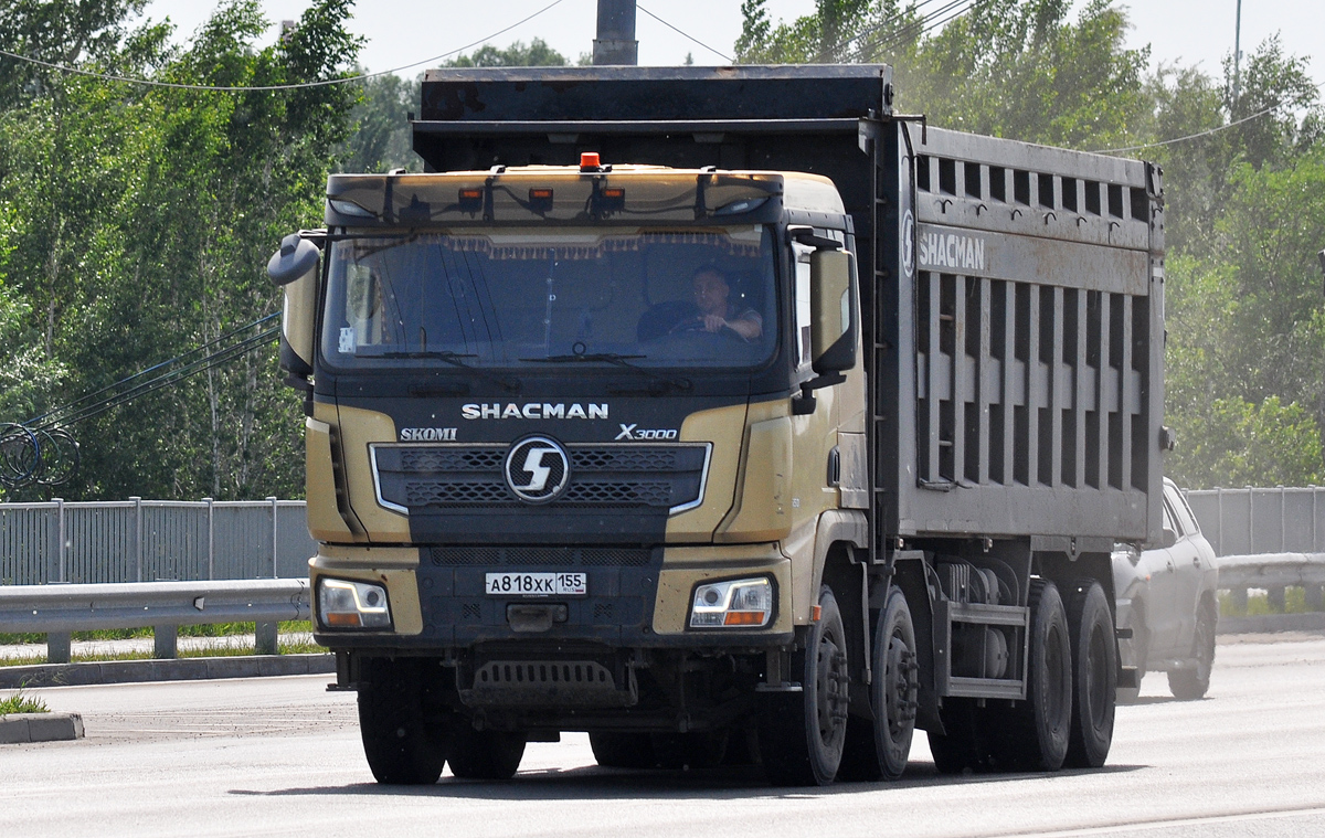 Омская область, № А 818 ХК 155 — Shaanxi Shacman X3000 SX3318