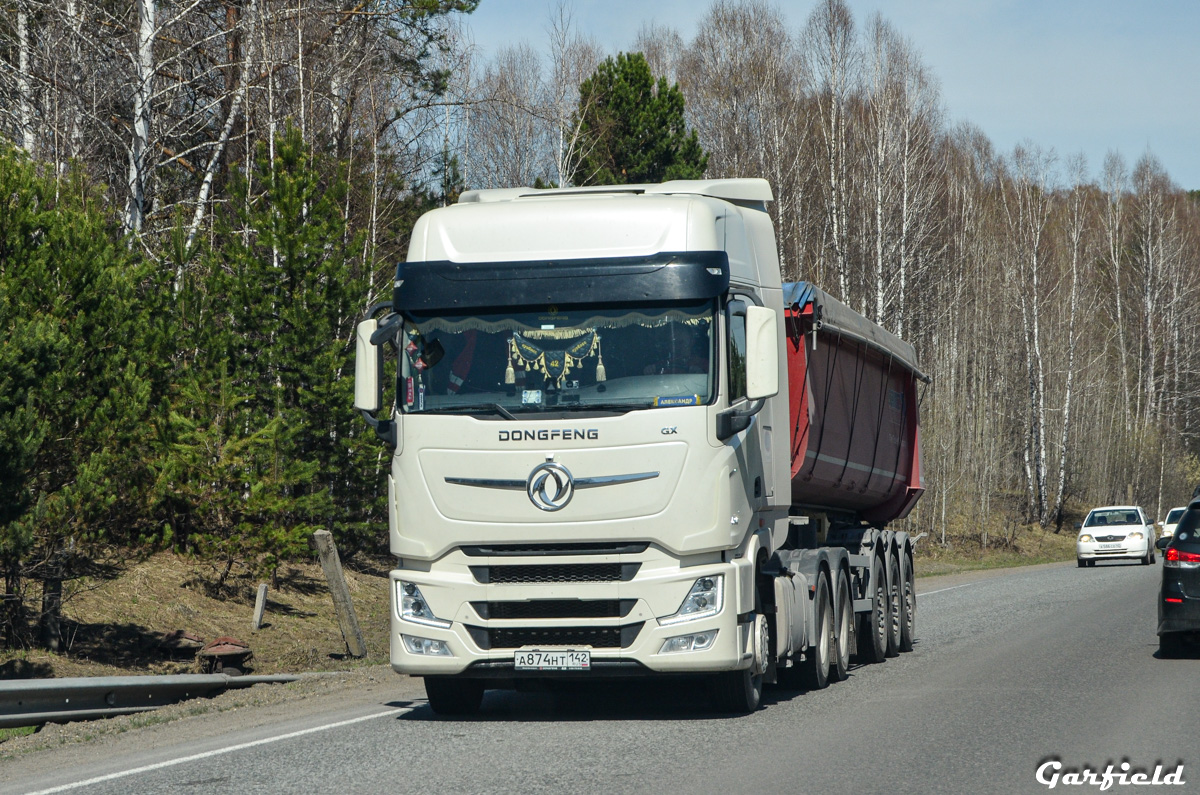 Кемеровская область, № А 874 НТ 142 — Dongfeng GX DFH4180