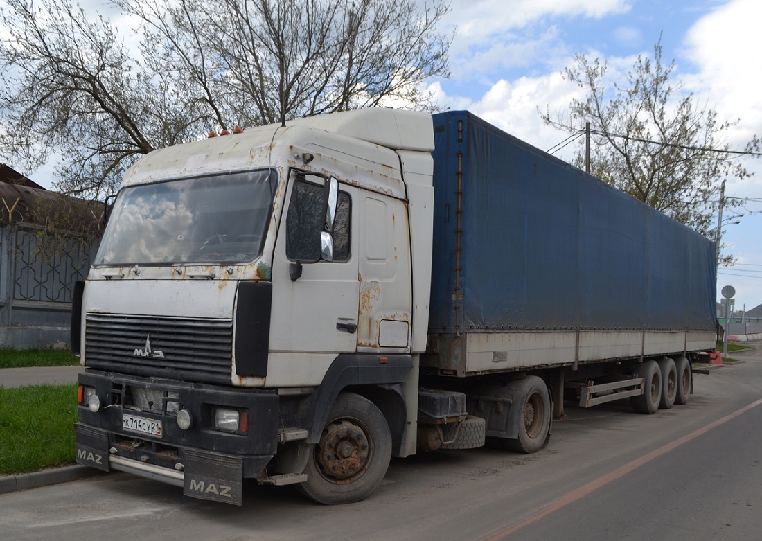 Чувашия, № К 714 СУ 21 — МАЗ-5440A5