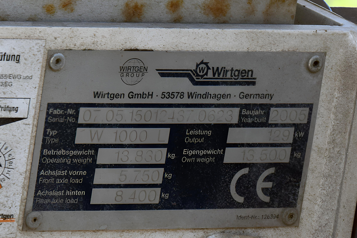Волгоградская область, № 5247 ВН 34 — Wirtgen W 1000