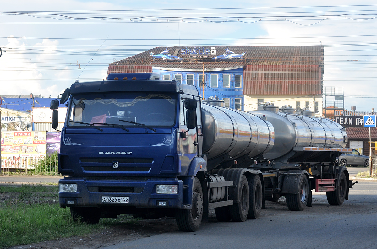 Омская область, № А 432 ХХ 155 — КамАЗ-65116-62