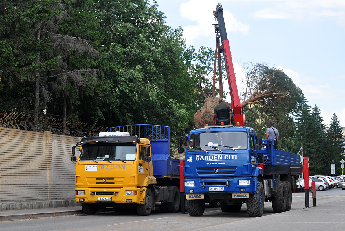 Омская область, № О 520 РН 797 — КамАЗ-43118 (общая модель)
