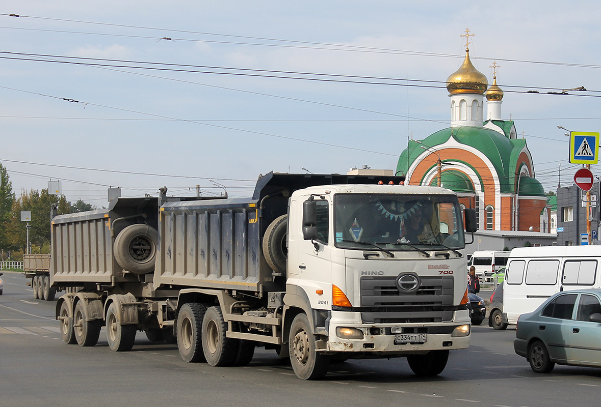 Челябинская область, № С 334 ТТ 174 — Hino 700