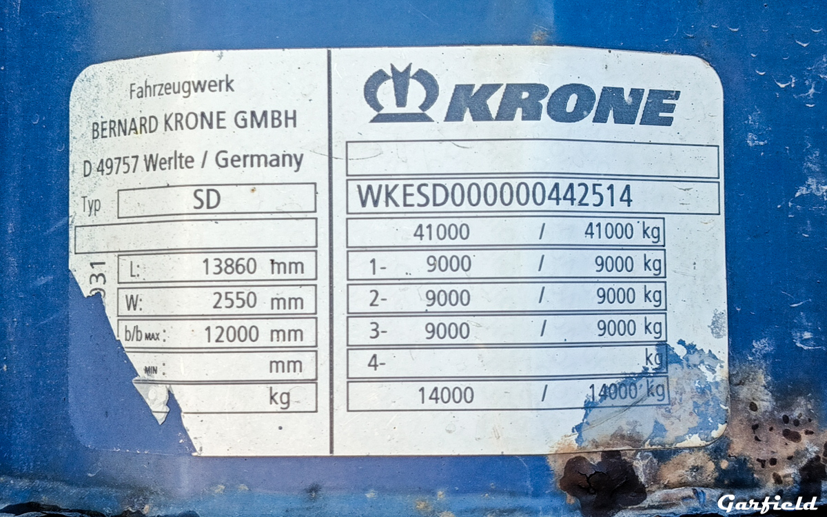 Кемеровская область, № АР 5287 42 — Krone SDP 27 Profi Liner / SDP 24