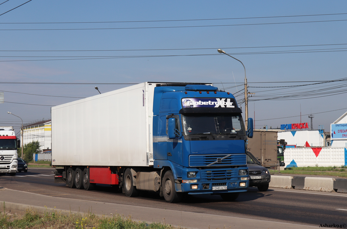 Омская область, № Т 348 ОВ 55 — Volvo ('1998) FM-Series