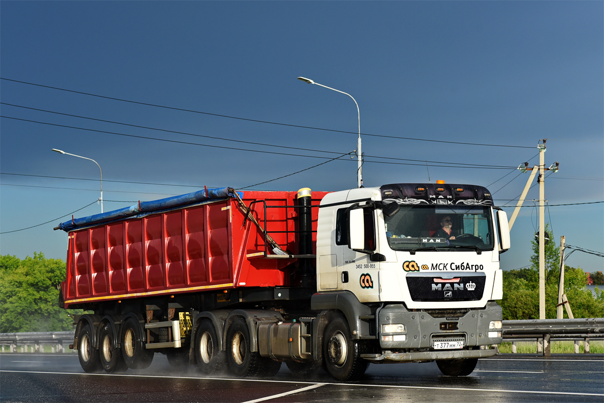 Тюменская область, № Т 377 НН 72 — MAN TGS 33.480