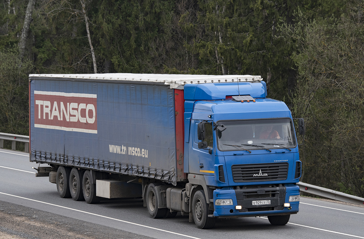 Ульяновская область, № Е 929 СЕ 73 — МАЗ-5440B9