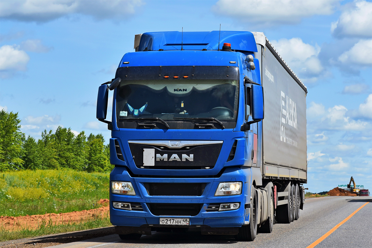 Липецкая область, № О 217 НН 48 — MAN TGX ('2007) 18.400