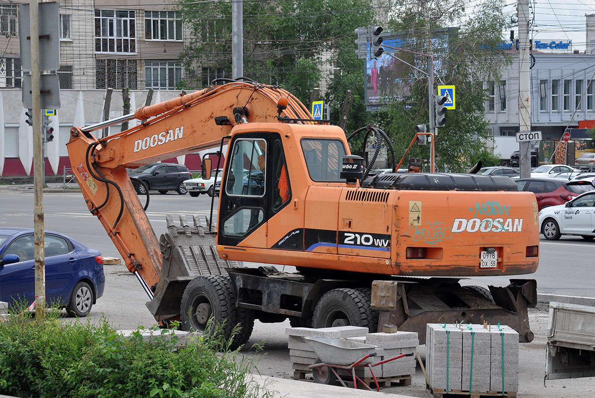 Омская область, № 0978 ОХ 55 — Doosan DX210W
