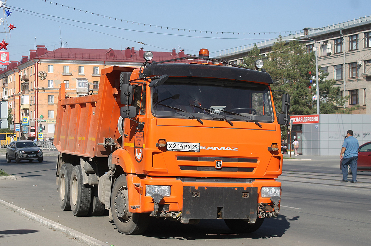 Оренбургская область, № Х 214 РХ 56 — КамАЗ-65115 (общая модель)