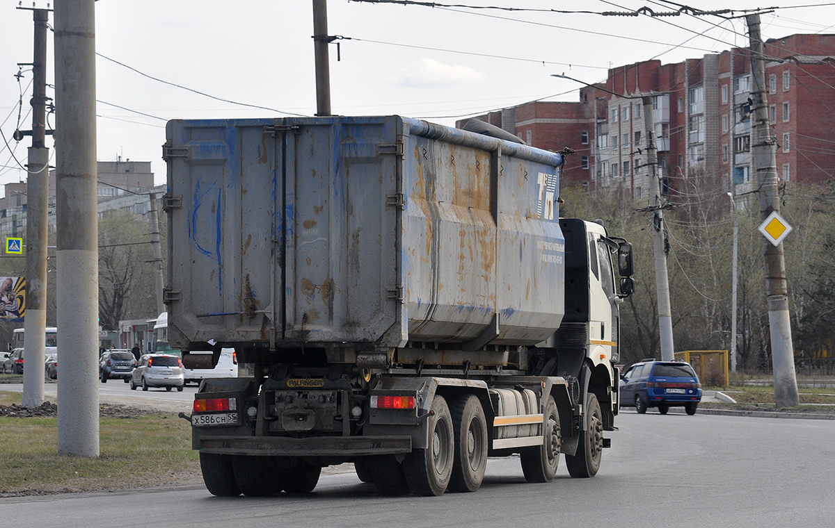 Омская область, № Х 586 СН 55 — FAW J6 CA3310