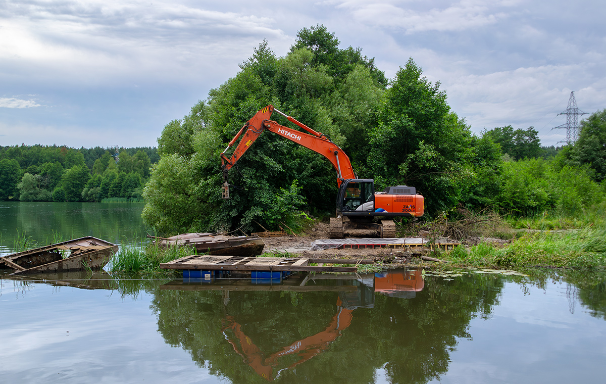Калужская область, № (40) Б/Н СТ 0135 — Hitachi ZX300 (общая модель); Транспортные средства без номеров (Калужская область)