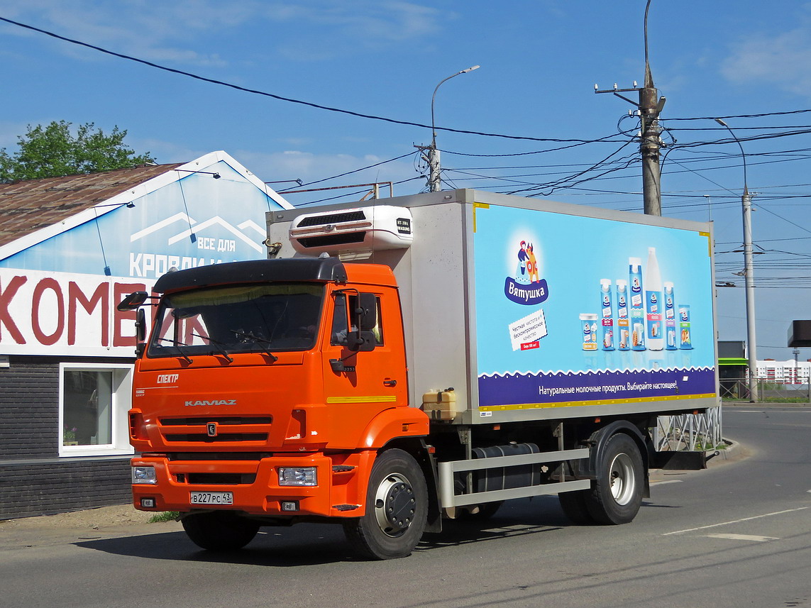 Кировская область, № В 227 РС 43 — КамАЗ-43253 (общая модель)