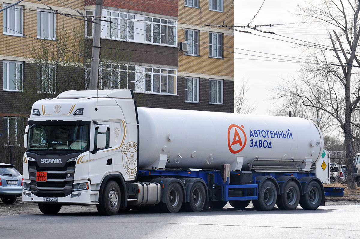 Омская область, № Х 625 СМ 55 — Scania ('2016) G440