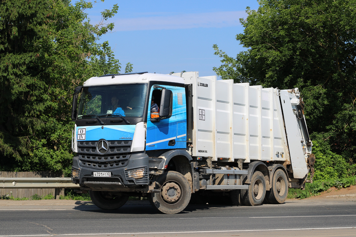 Кировская область, № А 721 РТ 43 — Mercedes-Benz Arocs 3336 [Z9M]