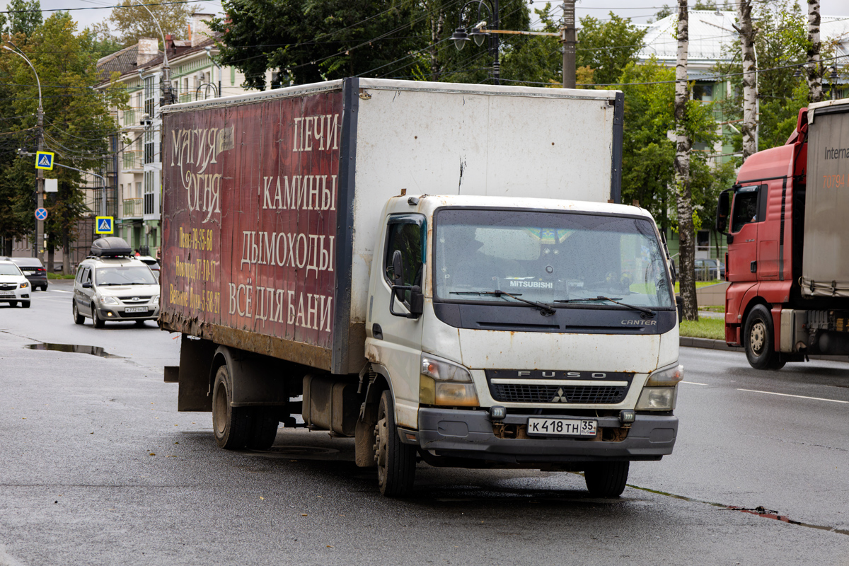Вологодская область, № К 418 ТН 35 — Mitsubishi Fuso Canter