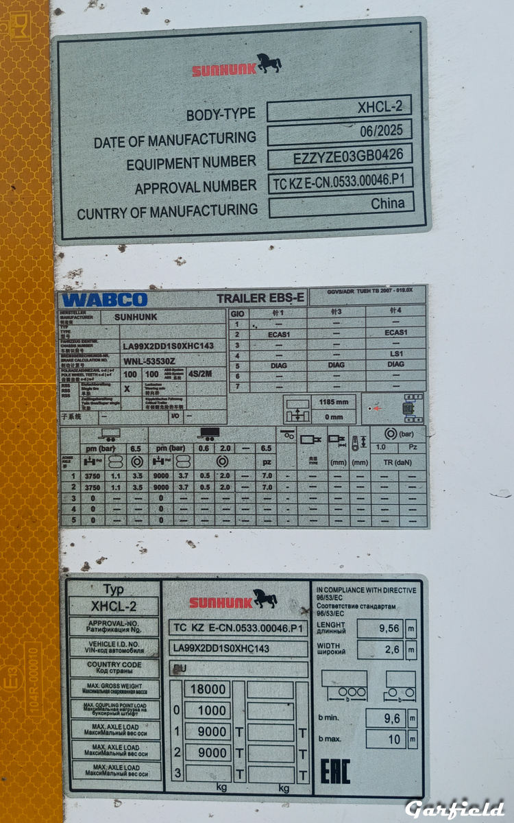 Кемеровская область, № СТ 3648 61 — Sunhunk XHCL-2-080