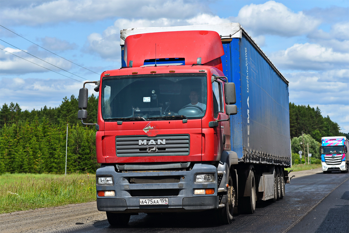 Пермский край, № А 475 АА 159 — MAN TGA 18.480
