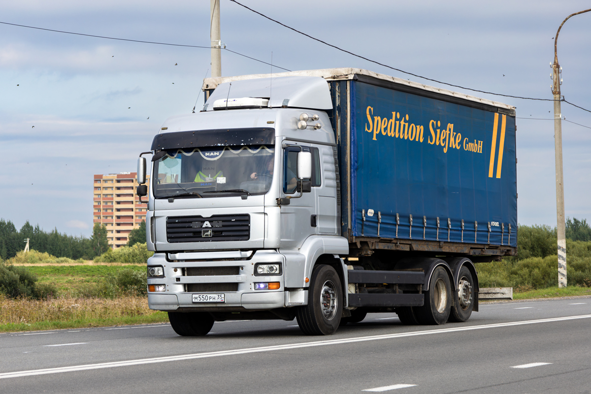 Вологодская область, № М 550 РН 35 — MAN TGA 26.410