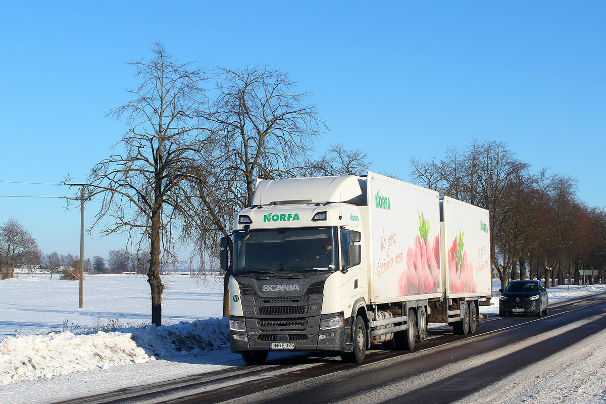 Литва, № NRE 075 — Scania ('2016) G-Series (общ. м)
