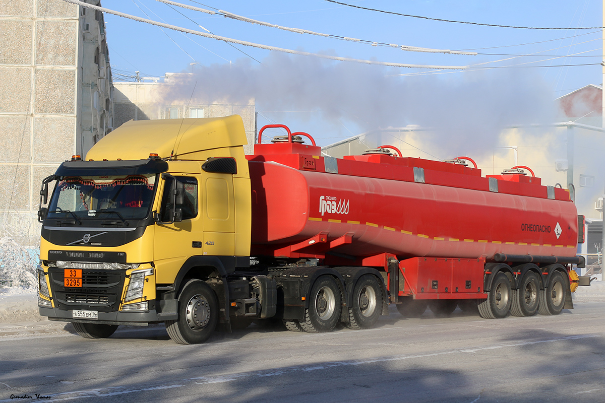 Саха (Якутия), № А 555 ЕМ 14 — Volvo ('2013) FM.420