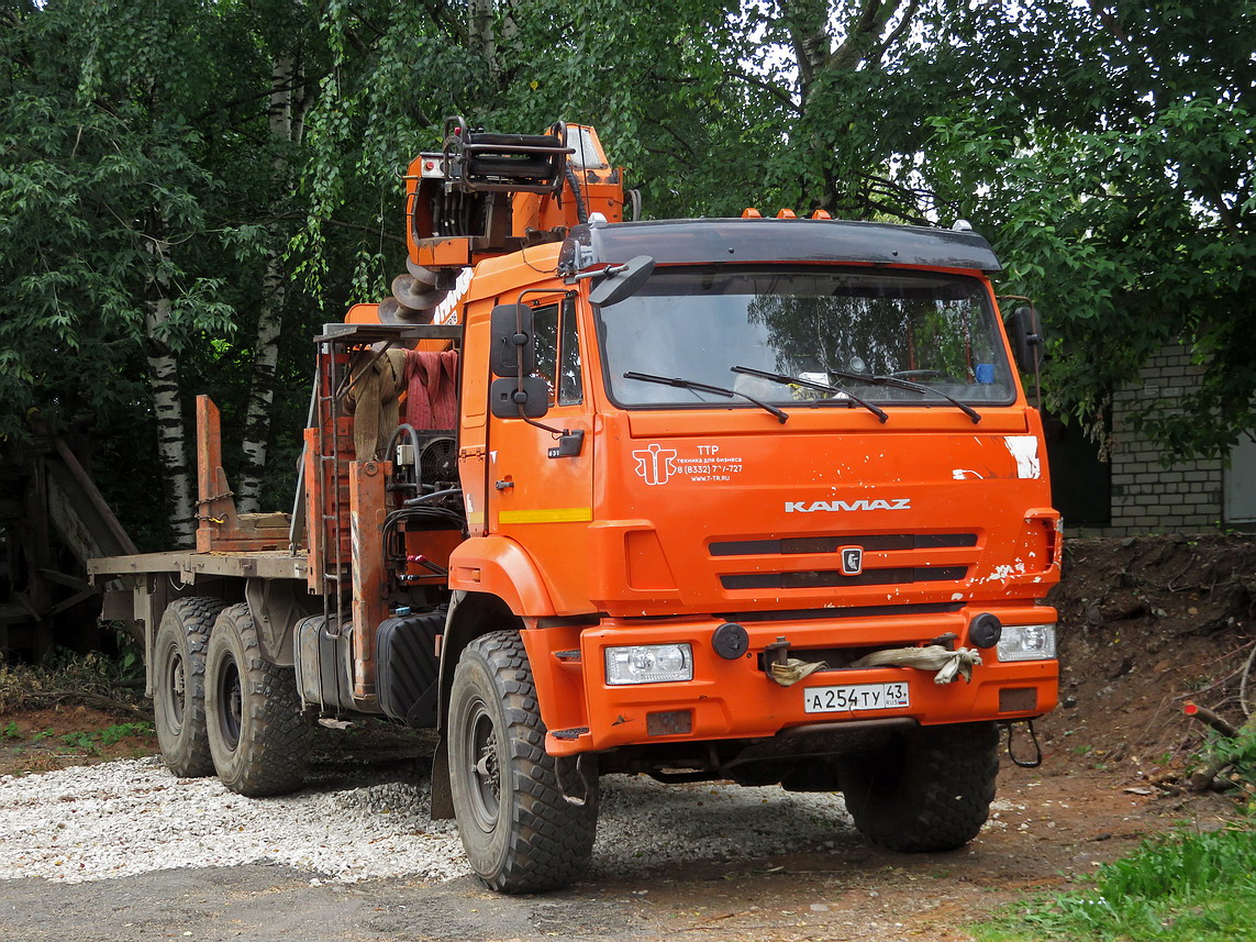 Кировская область, № А 254 ТУ 43 — КамАЗ (общая модель)