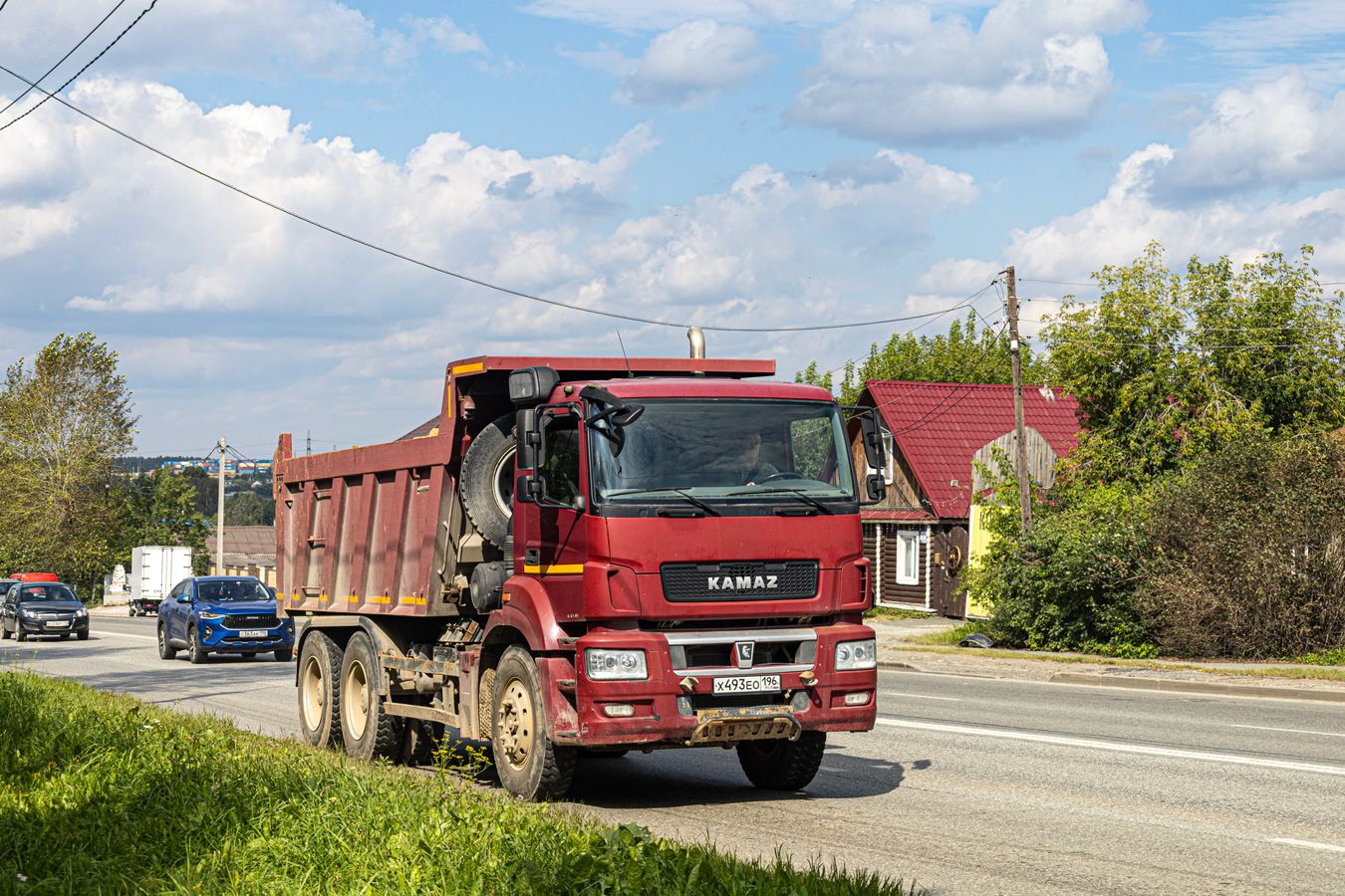 Свердловская область, № Х 493 ЕО 196 — КамАЗ-6580-S5(87)
