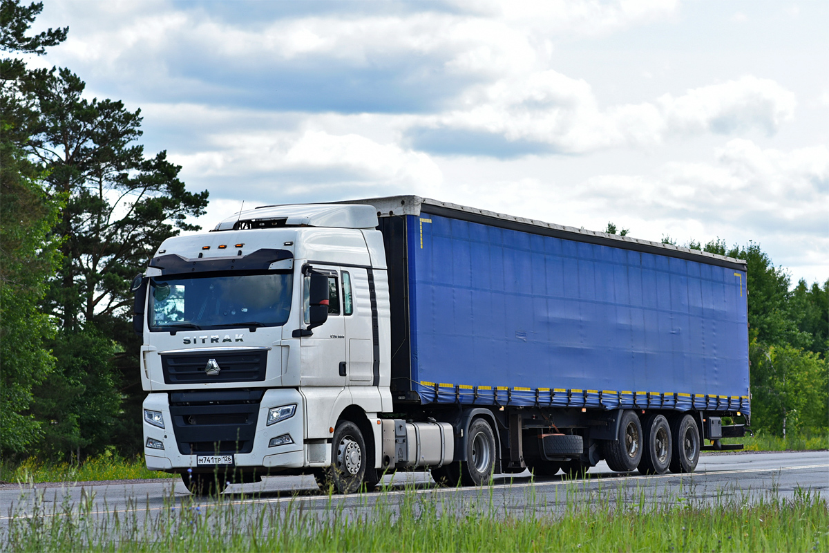 Ставропольский край, № М 741 ТР 126 — Sitrak C7H ZZ4186