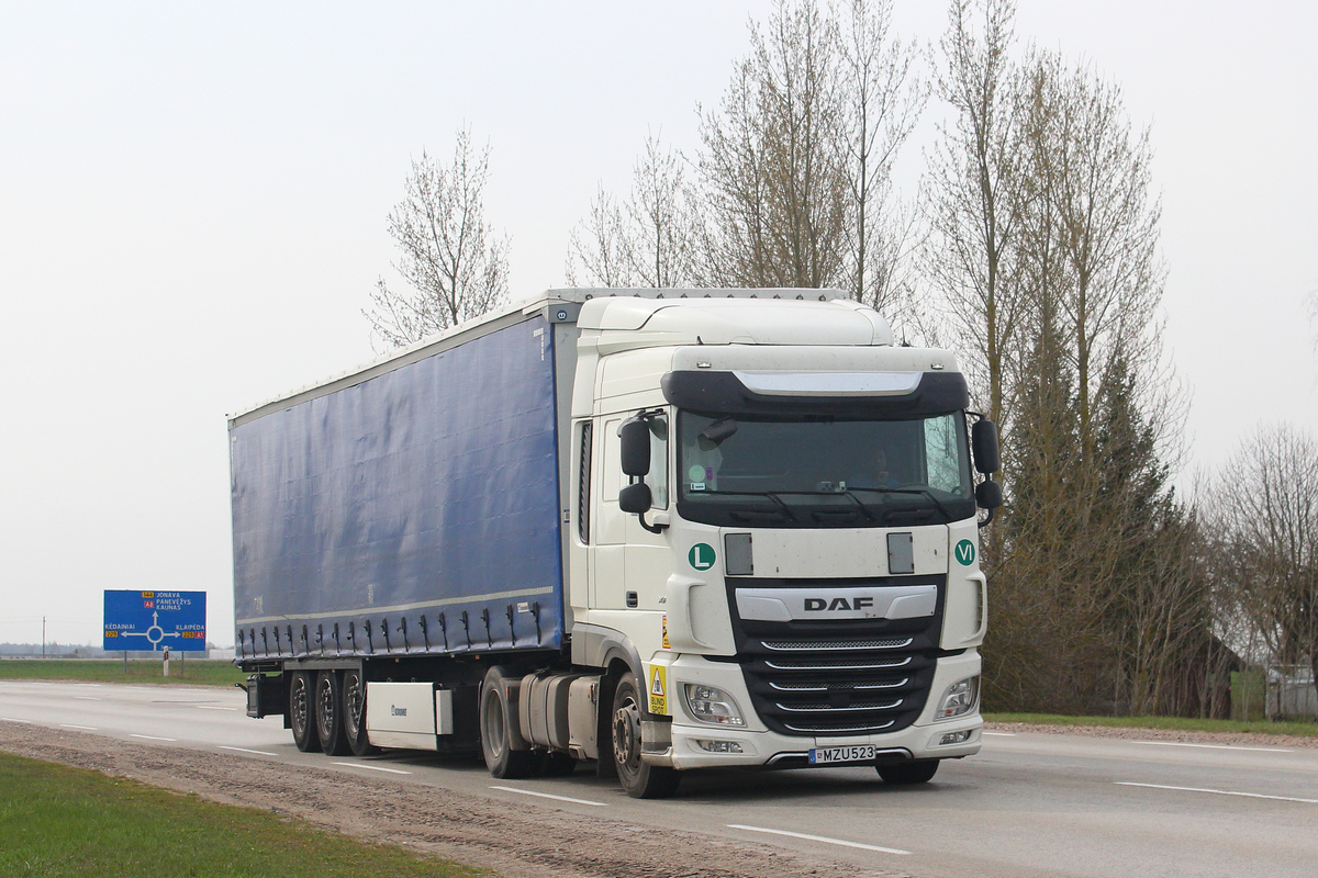 Литва, № MZU 523 — DAF XF Euro6 FT
