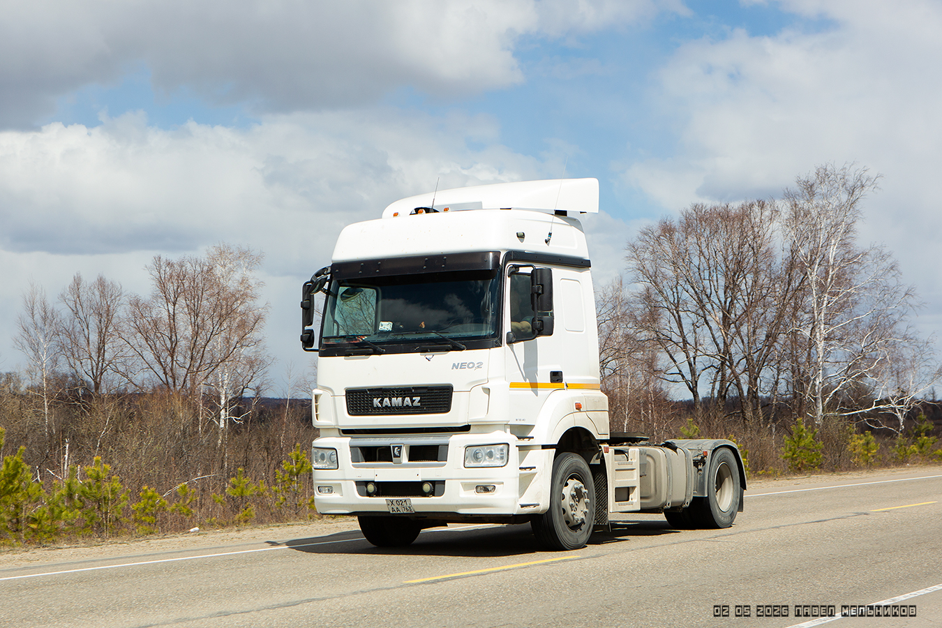 Самарская область, № Х 021 АА 763 — КамАЗ-5490 (общая модель)