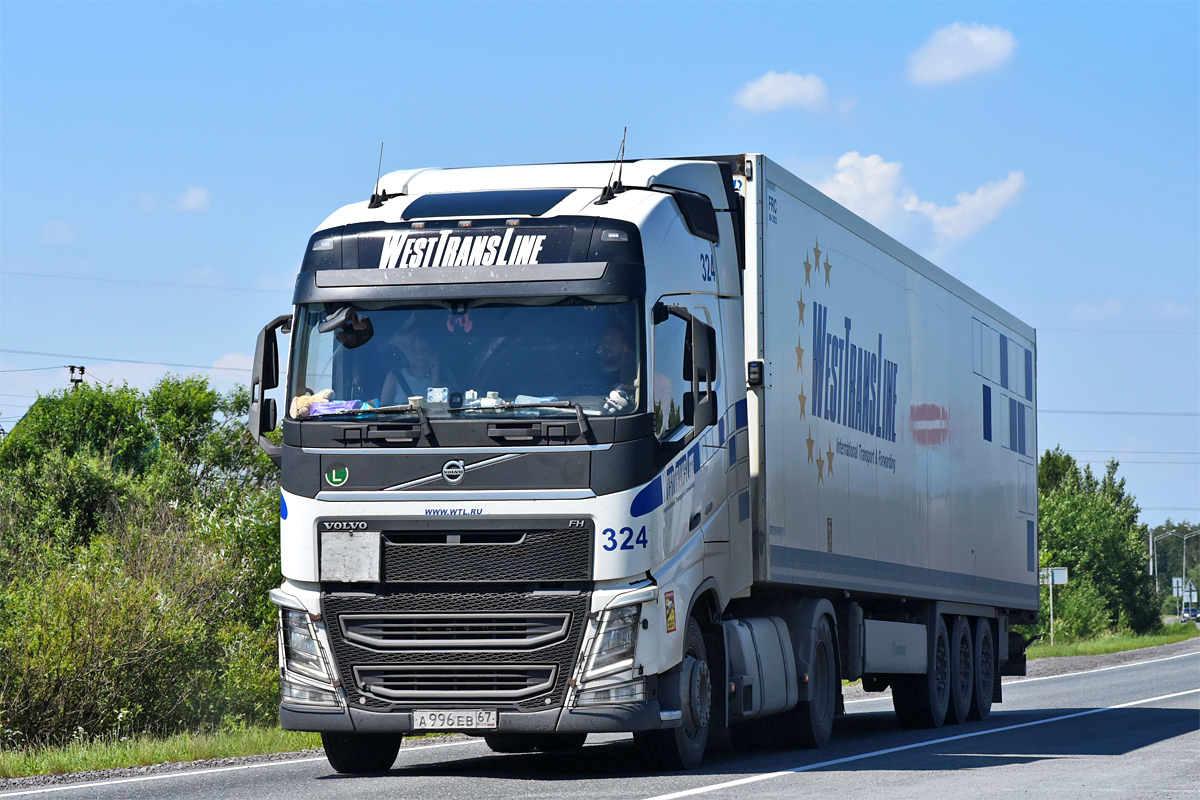 Смоленская область, № 324 — Volvo ('2012) FH.460