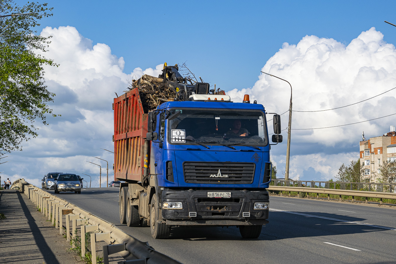 Удмуртия, № Н 816 РС 18 — МАЗ-6312C9