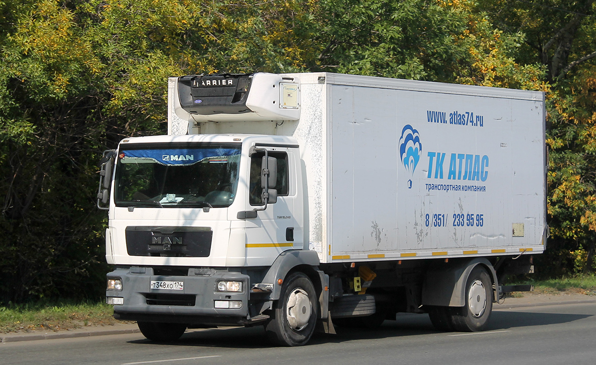 Челябинская область, № Т 348 ХО 174 — MAN TGM 18.240